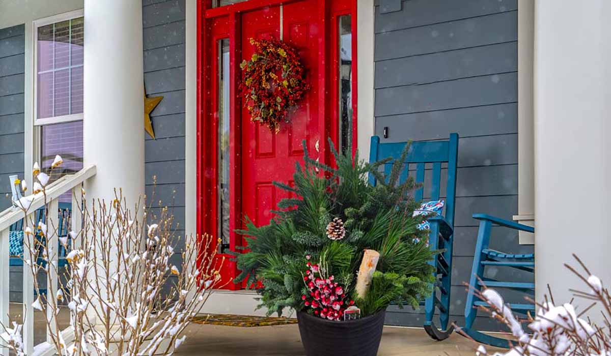 Use an InColor Holiday Greens Planter